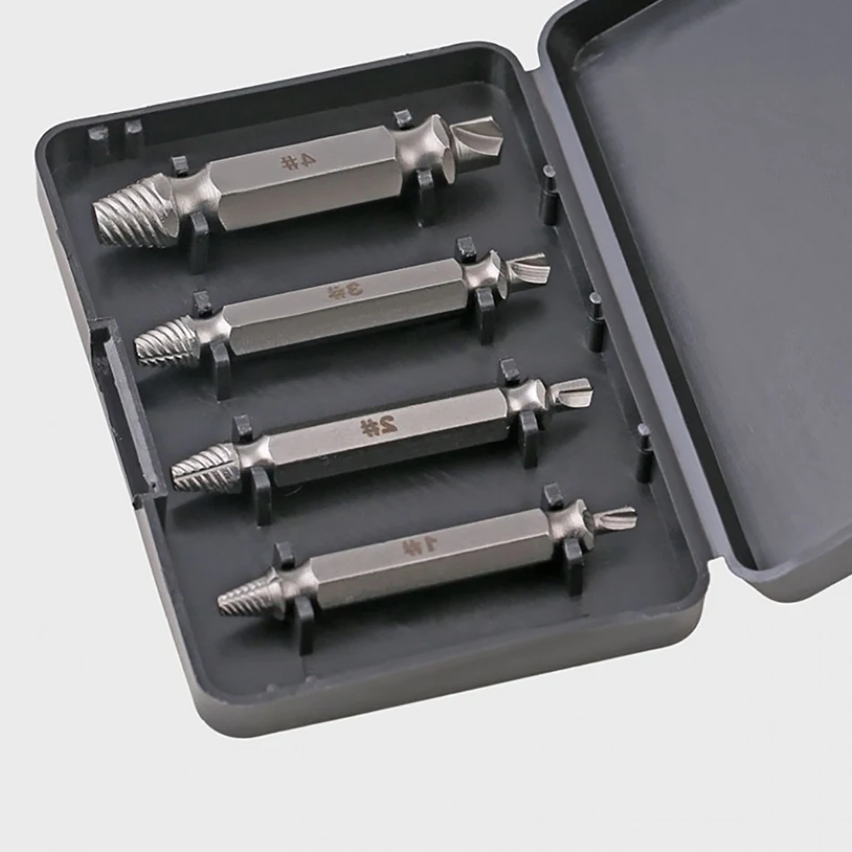 4 шт. высококачественный экстрактор столярных винтов сверла для удаления болтов