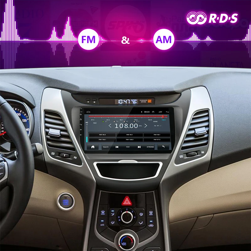 Vtopek 2G + 32G Android автомобильное радио стерео для Hyundai Elantra 2011 2016 головное устройство