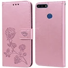 Роскошный кожаный чехол-книжка с откидной крышкой для Huawei Honor 7A Pro7A, чехол-бумажник с подставкой и держателем для карт, чехол для телефона, чехол