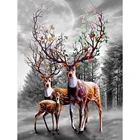 5d алмазная живопись, олень, комплекты для алмазной вышивки, животные, сделай сам, мозаика, луна, ручная работа, изготовление на заказ, алмазная картина, декор, настенный подарок