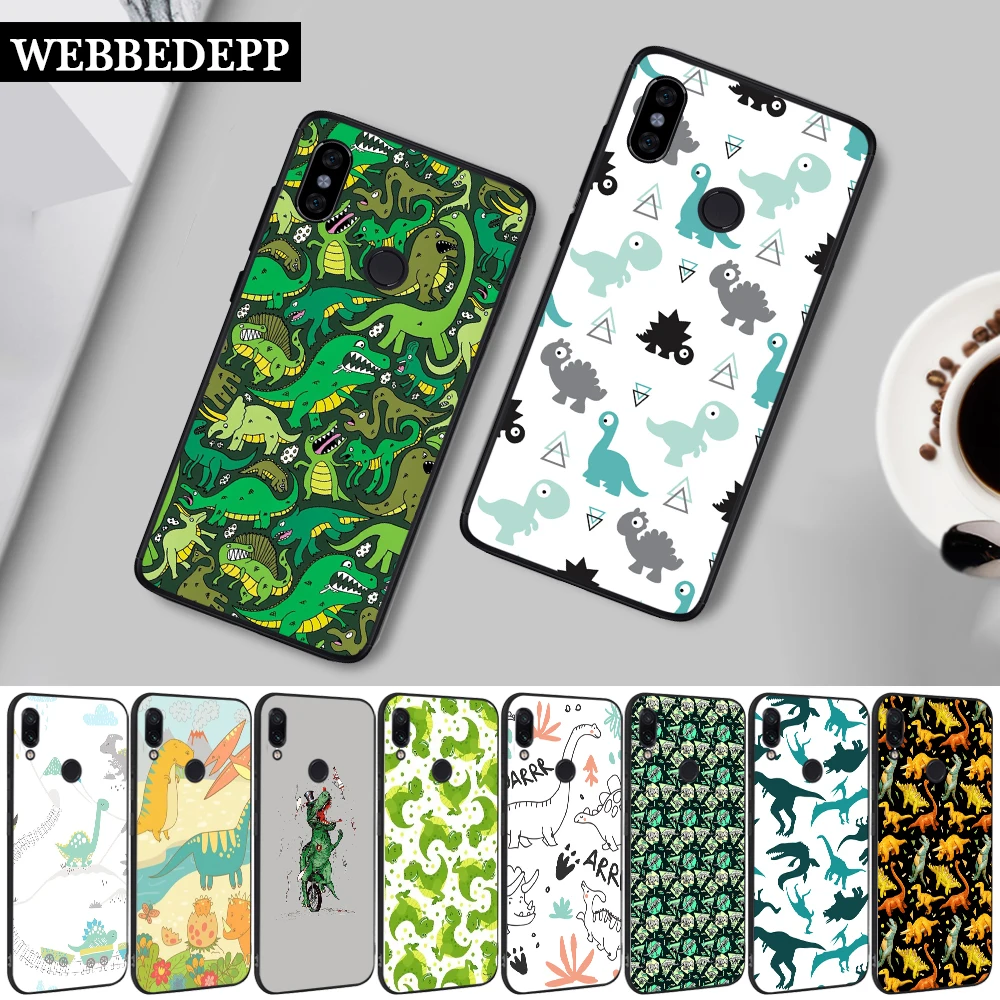 Цветной милый силиконовый чехол 7 Вт с животным динозавром для Xiaomi Redmi 4A 4X 5A 5 Plus S2 6