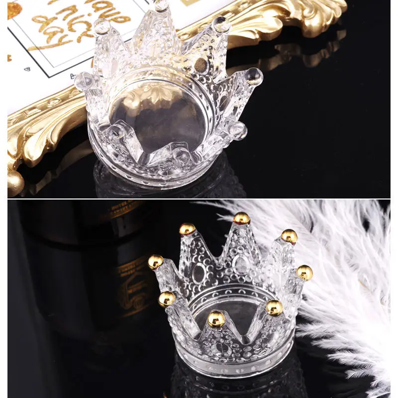 INS трехмерная тисненая стеклянная Корона щетка для ногтей дисплеер подставка