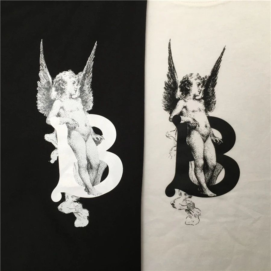 Мужская футболка с коротким рукавом marcelo barrett узором крыльев Ангела женские