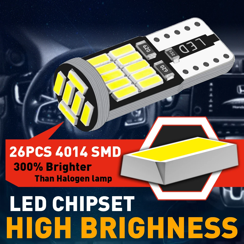 10x T10 W5W LED Canbus Car Interior Light For Renault Duster Megane 2 3 Logan Clio Fluence Captur Sandero Laguna Scenic 5w5 VW | Автомобили
