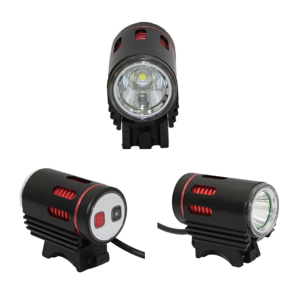 Flash светильник 3000LM XM L2 светодиодный велосипедный DC Порты и разъёмы переднего