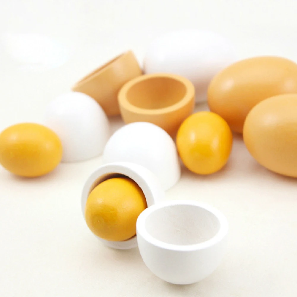 Креативные деревянные пасхальные яйца 6 шт. | Дом и сад