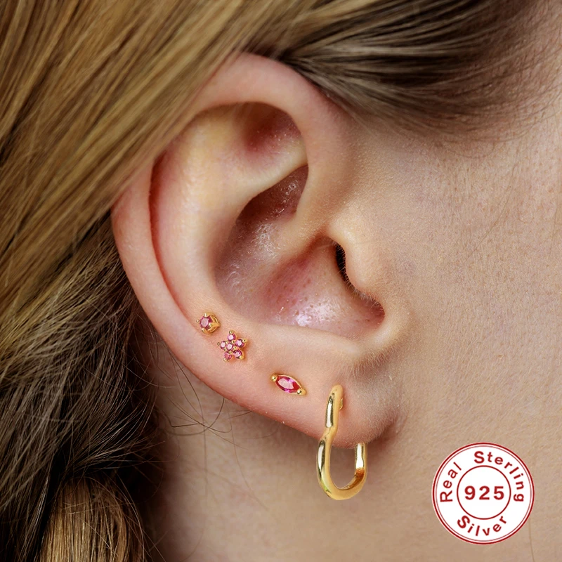 

Серьги-гвоздики женские из серебра 925 пробы, в виде снежинки