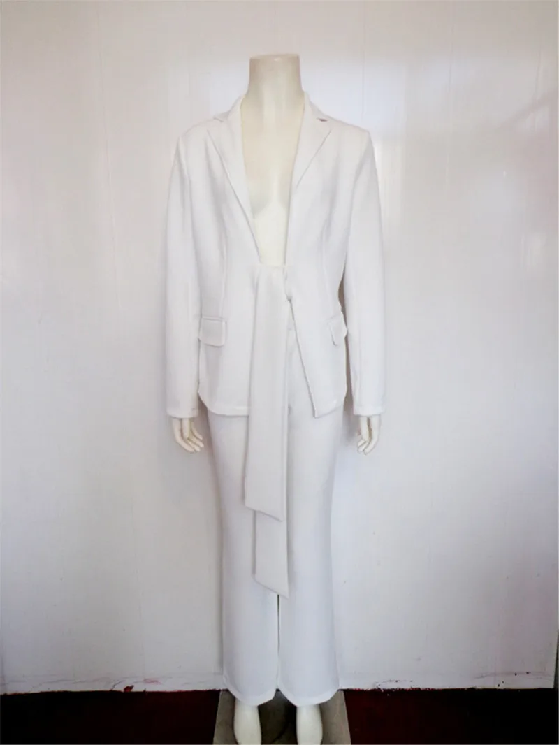 Женский офисный комплект из двух предметов привлекательный пиджак с отложным