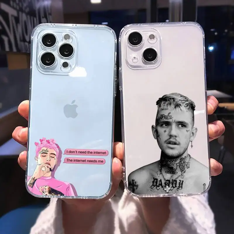 

Lil Peep Phone Case For iphone 13 12 11 8 7 plus mini x xs xr pro max Transparent soft