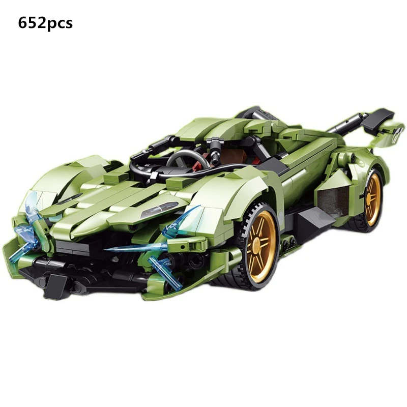 High-Tech Creative Sports Car Debut Building Blocks Sets Bricks Speed Champions Racing Club Classic Model Kids Toys For Children | Игрушки и
