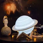 3D-печать лампа Сатурна сенсорный переключатель16 цветов Пульт дистанционного управления лунный ночник 131622 см Настольный декоративный светильник льник s для детей подарок