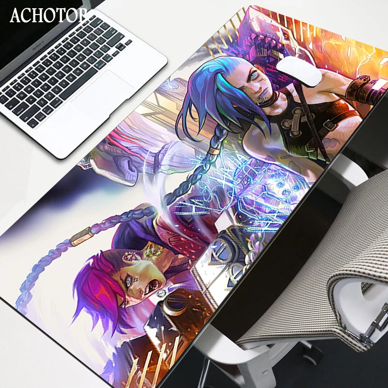 anime arcane jinx large mouse pad xxl computer mousepad tapis de souris for gamer office pc gamer desk mat pads mause pad carpet free global shipping