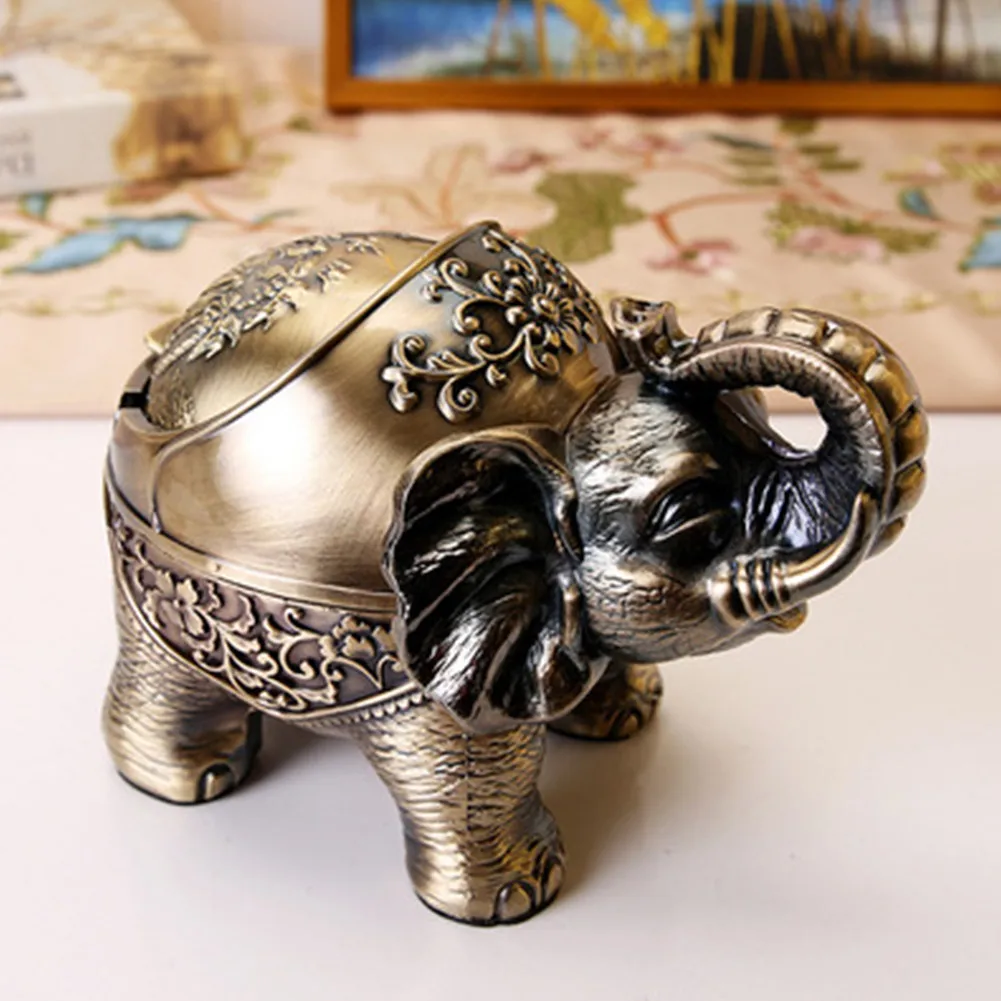 

European Style Retro Spherical With Lid Windproof Living Smoke Cup Room Bedroom