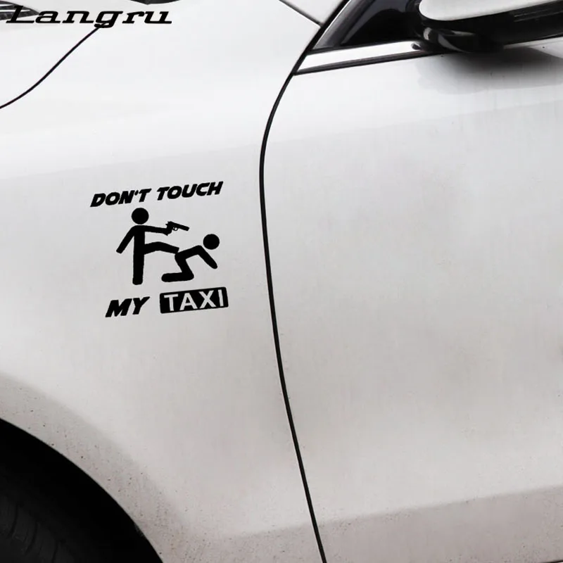 Langru Fun Don't Touch My Taxi Car Window Sticker Vinyl Decals Accessories Jdm | Автомобили и мотоциклы