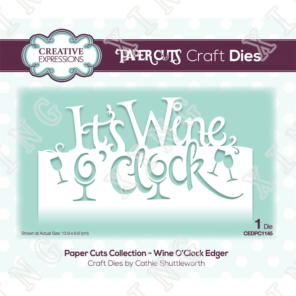 

Wine Oclock Craft Die New Metal Cutting Dies Molds Diy Scrapbooking Stickers Photo Album Decoration Hot Sale Embossing Stencils
