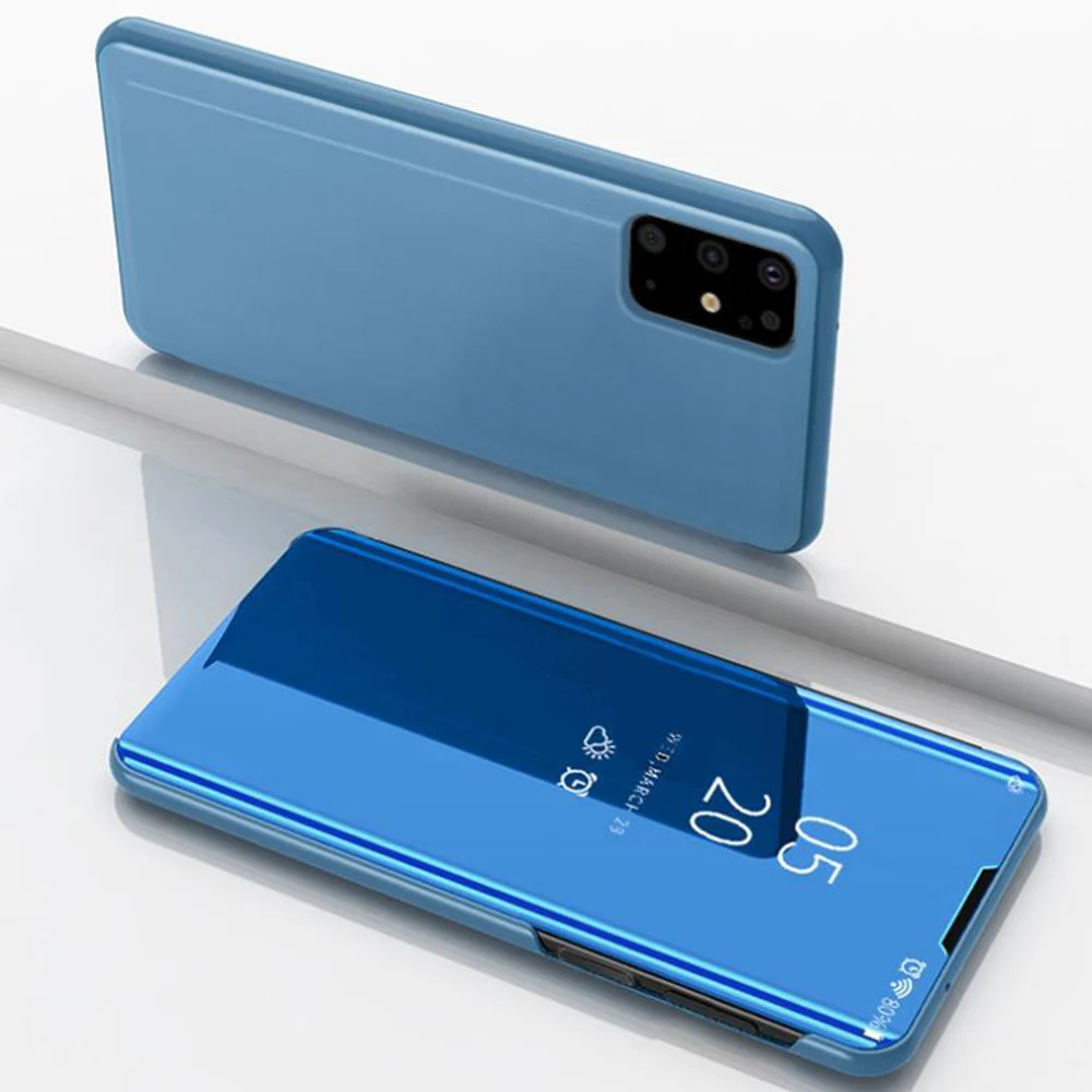 Умный защитный чехол с функцией переворачивания для Samsung Galaxy S20 Ultra S 20 S8 S9 Plus S6 S7 Edge Note 8 9 S10 Mirror Full Phone Case on.