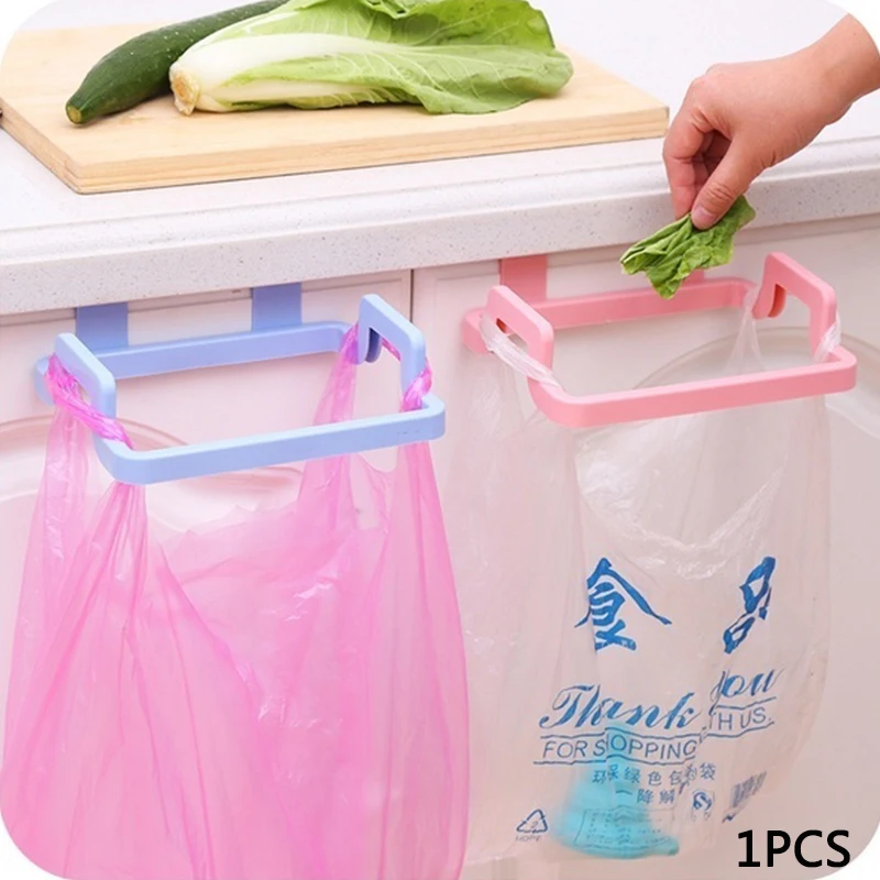 

2021 New 1PCS Hanging Trash Bag Rack Garbage Bag Rack Rubbish Bag Storage Rack Holder Portable Cabinet Trash Rack Kitchen Gadget