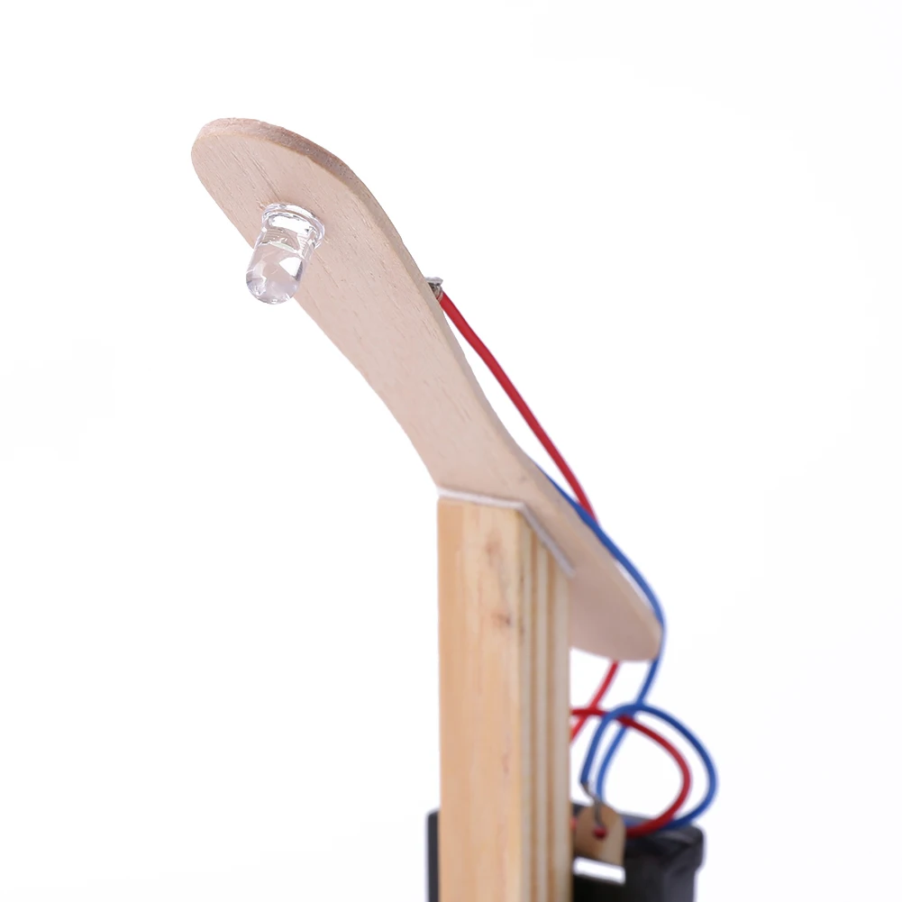 Дети Наука Наборы для экспериментов DIY Мини Настольная лампа сборки развивающие