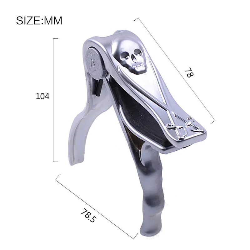 Алиса акустический каподастр Бронзовый A007H быстросменный триггерный ключ Череп