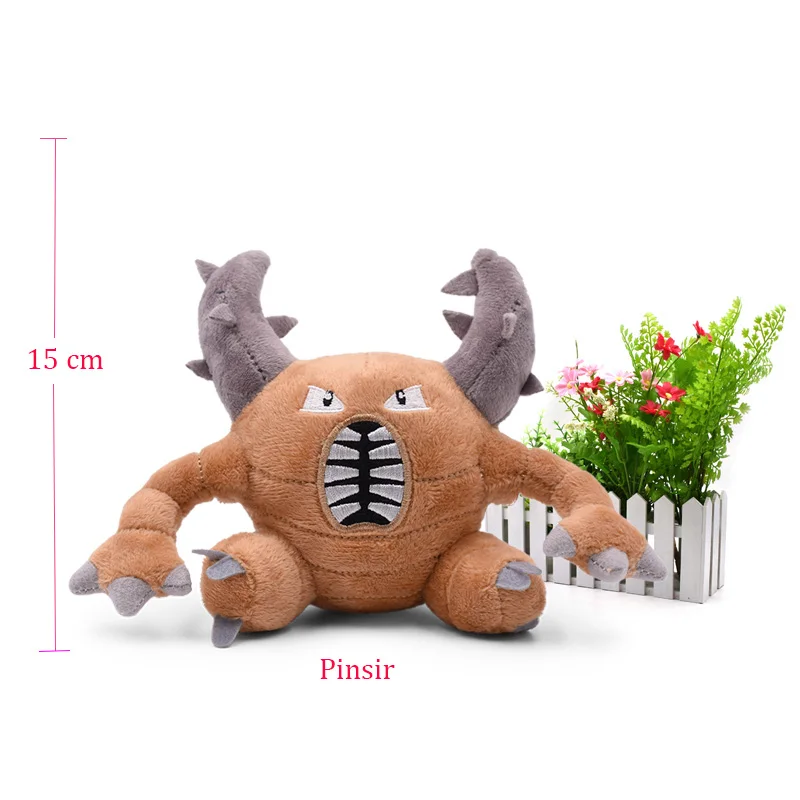 Pinsir Аниме Стиль Кукла Gyarados погремушка Scolipede Machop Gastly Kangaskhan Lucario чучела Peluche плюшевые игрушки Рождественский подарок - Цвет: Pinsir