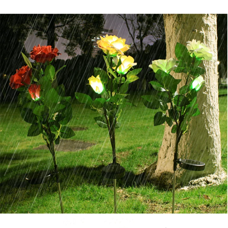 Светодиодный фонарь на солнечной батарее уличный водонепроницаемый садовый с