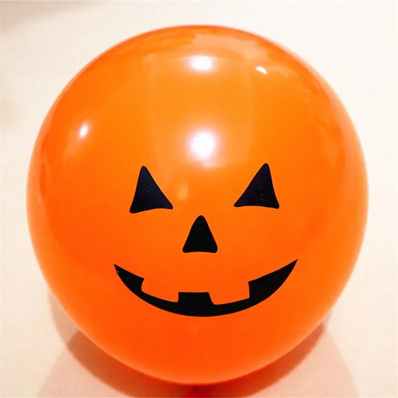 

10Pcs 12inch Funny Halloween Party Latex Balloon Printing Pumpkin Bat Black Cat Kids Halloween Toy Birthday Party Decor Globos