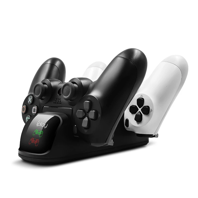 Док станция зарядная для контроллера PS4 Slim/Pro с 4 Micro USB портами и светодиодным