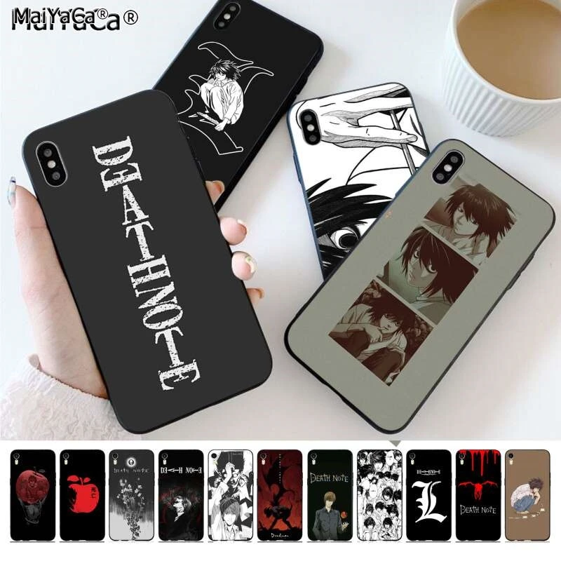 Чехол для телефона MaiYaCa с аниме мангой из тетрадей смерти чехол iPhone 11 12 pro XS MAX 8 7 6 6S