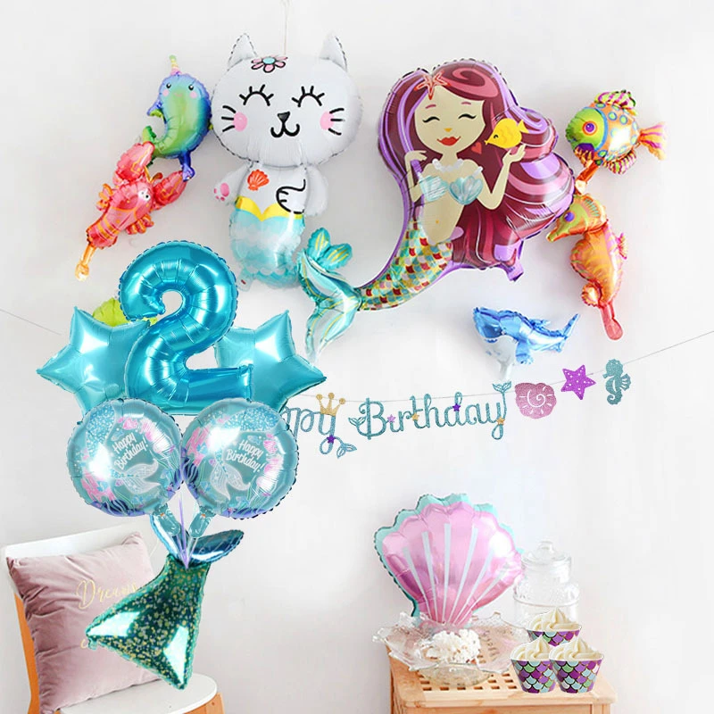 Украшения на день рождения воздушные шары Baby Shower украшения Единорог вечерние