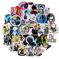 b 50pcspack hunter x hunter stickers japanese anime for luggage laptop motorcycle skateboard refrigerator for gift