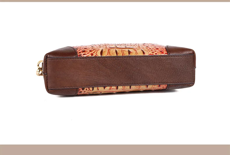 Новые ручные сумочки из коровьей кожи с узором «крокодиловая кожа», модная Ретро сумка-клатч ручной работы, цветная сумка на плечо