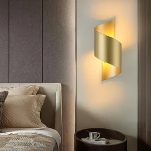Modern Up and Down LED Wall Lamp Bedroom Bedside Wall Light Hotel Aisle Corridor Wall Lamp Aluminum Indoor Decoration Lighting