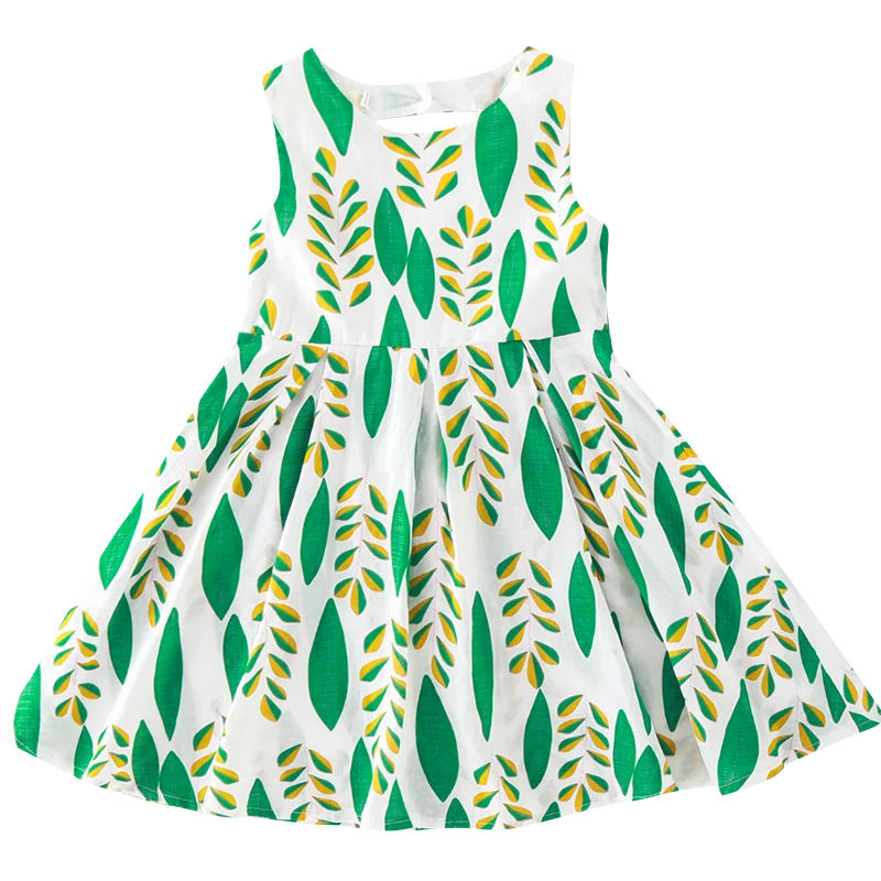 

Children's Clothing Girls Dress 2021 Leaves Elegant Dresses Girls Princess Summer Dress Kids Casual A Word Dresses 12 Year Old