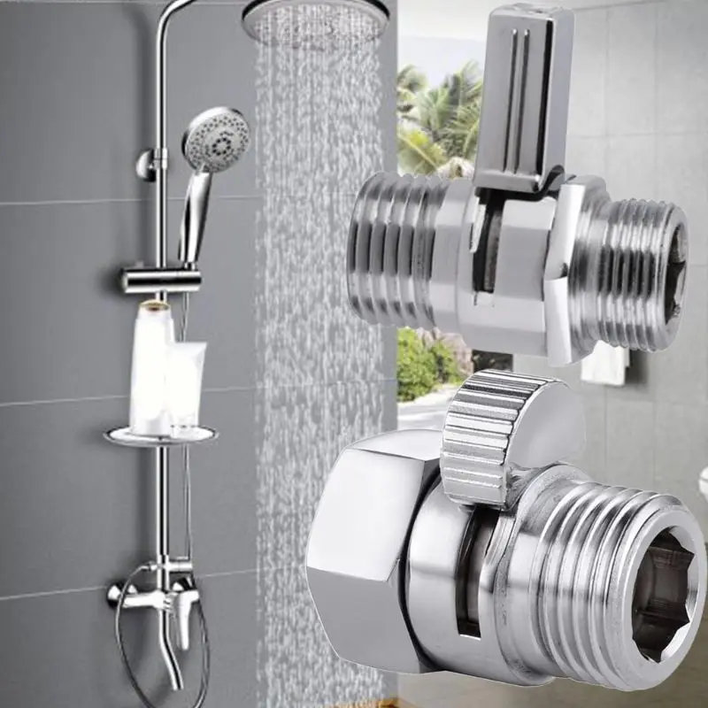

Water-Saver Connector Flow Control Shut OFF Valve for Hand Shower/Shower Head