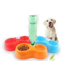 1pcs dual port dog cat pets automatic water dispenser feeder bowl utensils pet drinking water feeder bowl