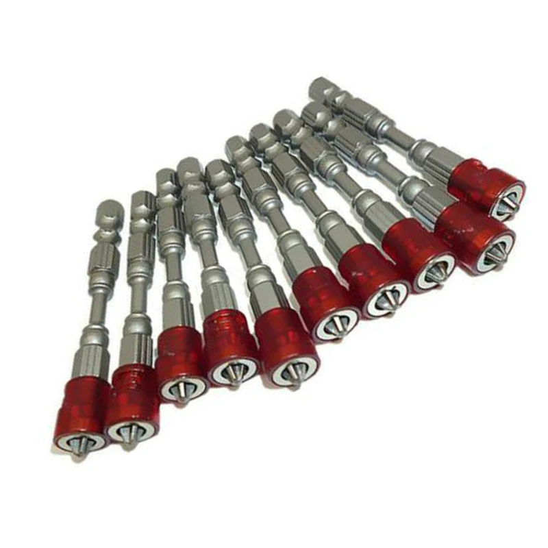 

10pcs Magnetic Screwdriver Bit 65mm Screwdriver Electric Drill Color PH2 Cross Bit Set S2 Alloy Steel Screwdriver Bit
