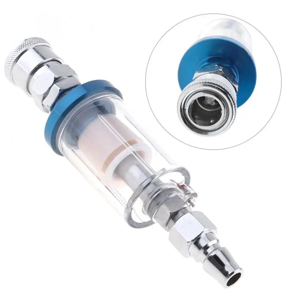 Spray Gun 1/4 Inch Small Oil Water Separator Air Filter with Pressure Feed Type and Quick Connector for Pneumatic | Инструменты