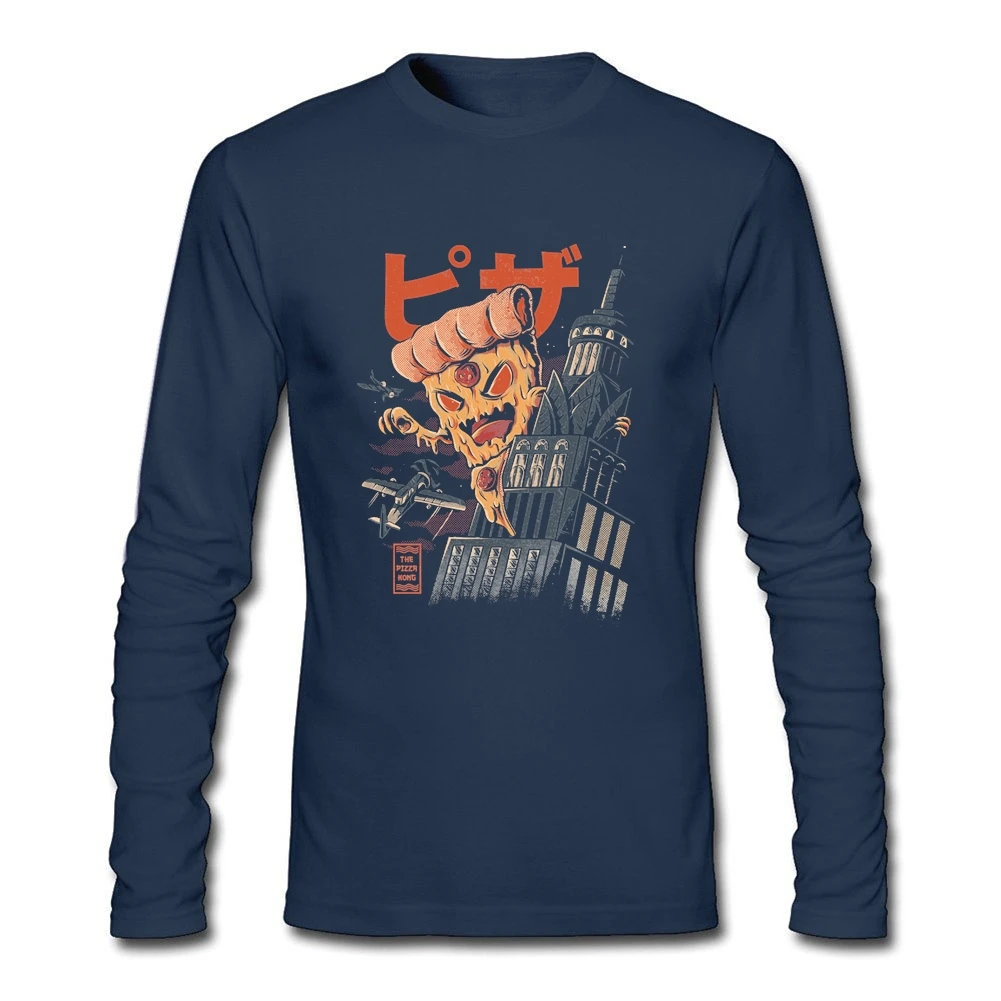 Забавная Мужская футболка с изображением фаната пиццы винтажная японская