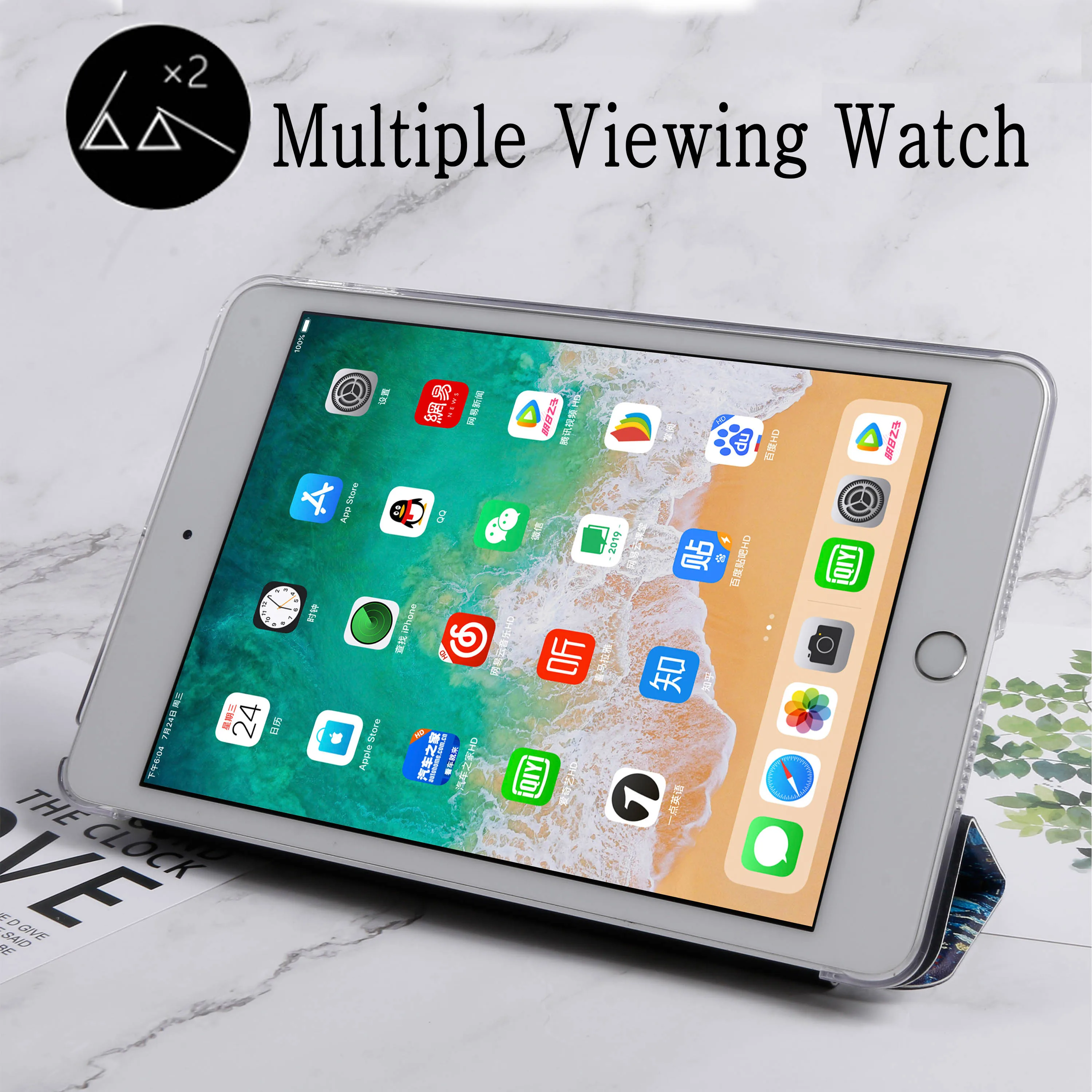 Тонкий магнитный смарт-чехол для Xiaomi Mi Pad 2 3 MiPad (7 9 дюйма) чехол планшета кожаный