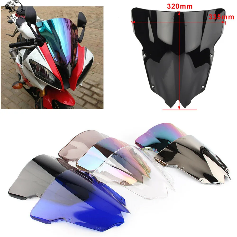 Для Yamaha YZF600 r6 2008 2009 2010 2012 2013 Черный лобовое стекло дымчатое лобовое стекло для YZF 600 r6