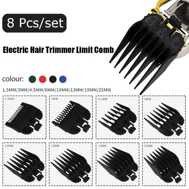 

8 Stuks Universele Tondeuse Limiet Kam Gids Attachment Size Kapper Vervanging
