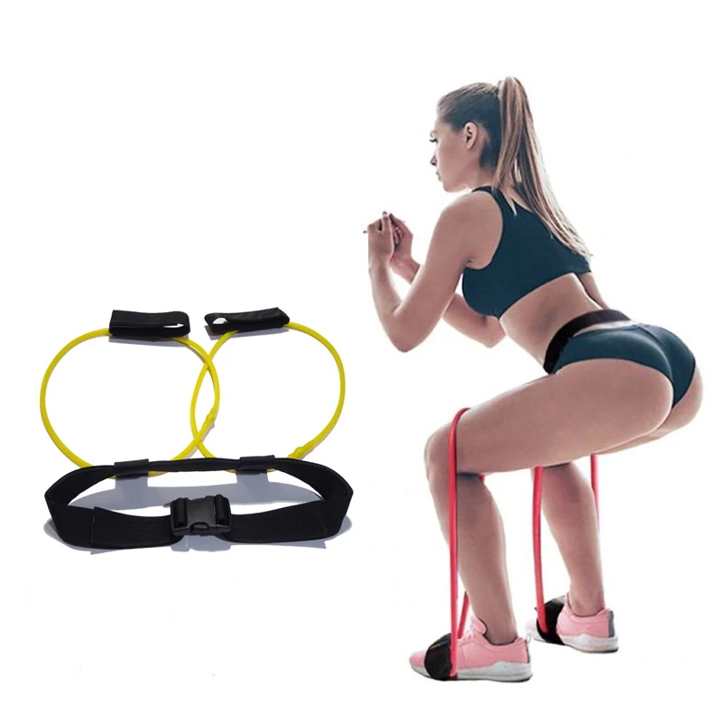 Набор фитнес-повязок для ягодиц с регулируемым поясным ремнем педали эластичные