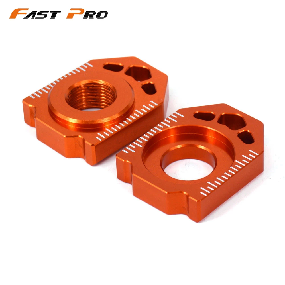 CNC сзади цепь Настройщик ось блока для KTM SX F XC EXC W XCF 85 125 150 300 350 450 530 SX85 EXC250 EXC300|chain