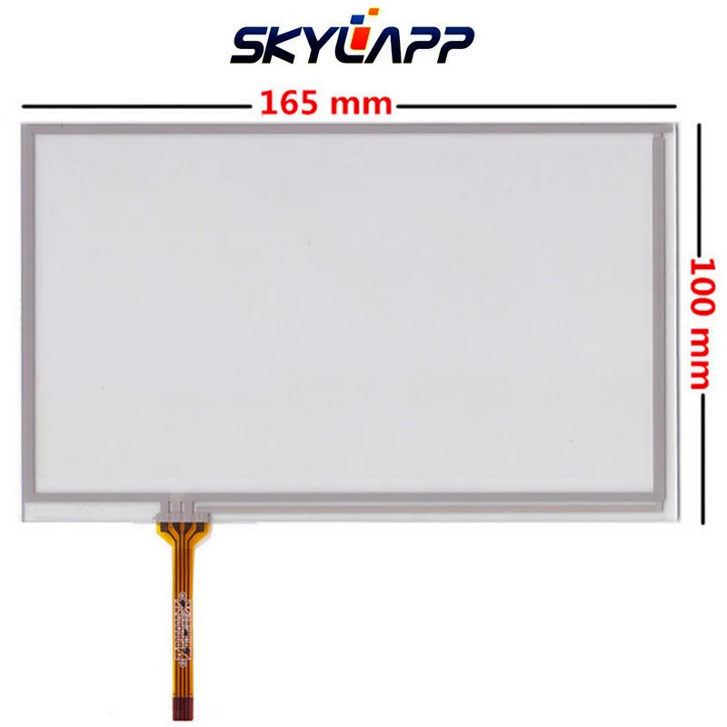 

2 Pcs New 7''Inch TouchScreen 165mm*100mm For Car DVD navigation Resistance Handwritten Touch Panel Screen Glass Digitizer