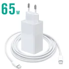 Зарядное устройство USB Type-C PD 65 Вт, 20 в, 3,25 А, адаптер питания для ноутбука с кабелем для iPad Pro  iPad Airi 4  MacBook pro thinkpad