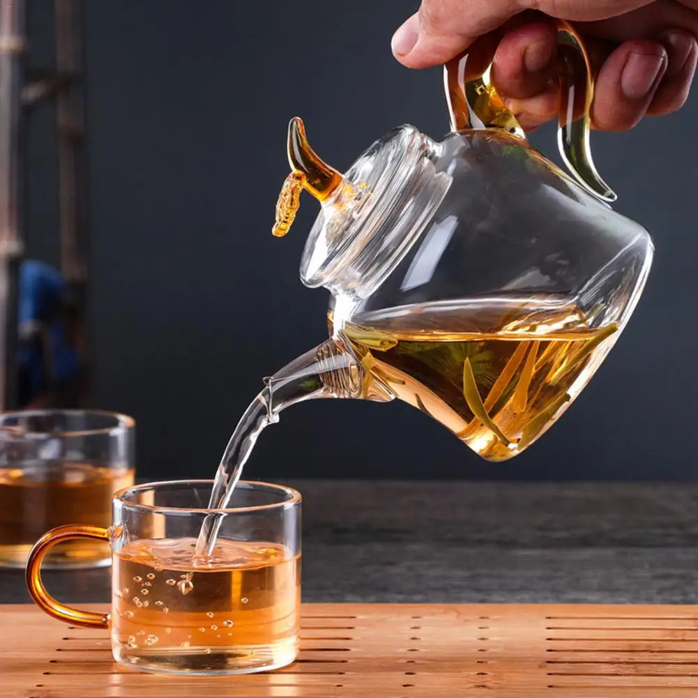 Чайник стеклянный термостойкий из боросиликатного стекла 280 мл|Заварники| |