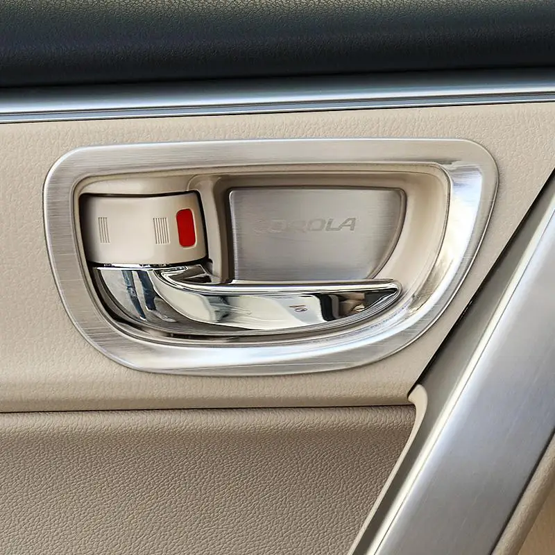 

Tuning Accesorios Coche Auto Decoration Interior Car Accessories Door Handle 2014 2015 2016 2017 2018 FOR Toyota Corolla Levin