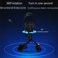 fashion Baby stroller three in one safety basket car seat multi function super light folding stroller for newborn Sit and lie