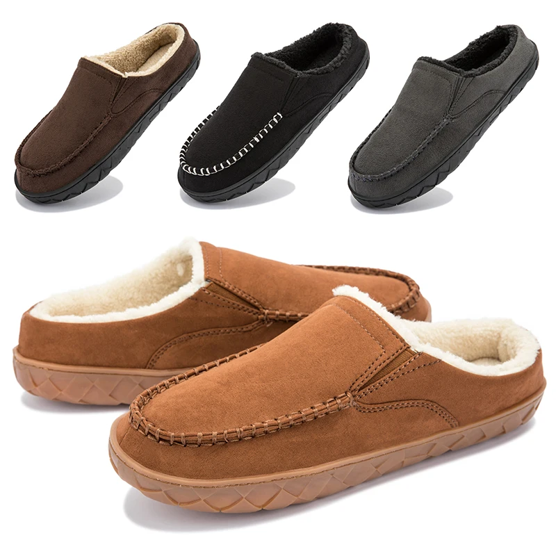 Winter Home Men slippers Comfortable Soft Cotton Slippers Men indoor Cotton Shoes Plush Warm Big Size 4950 House Slipper Male