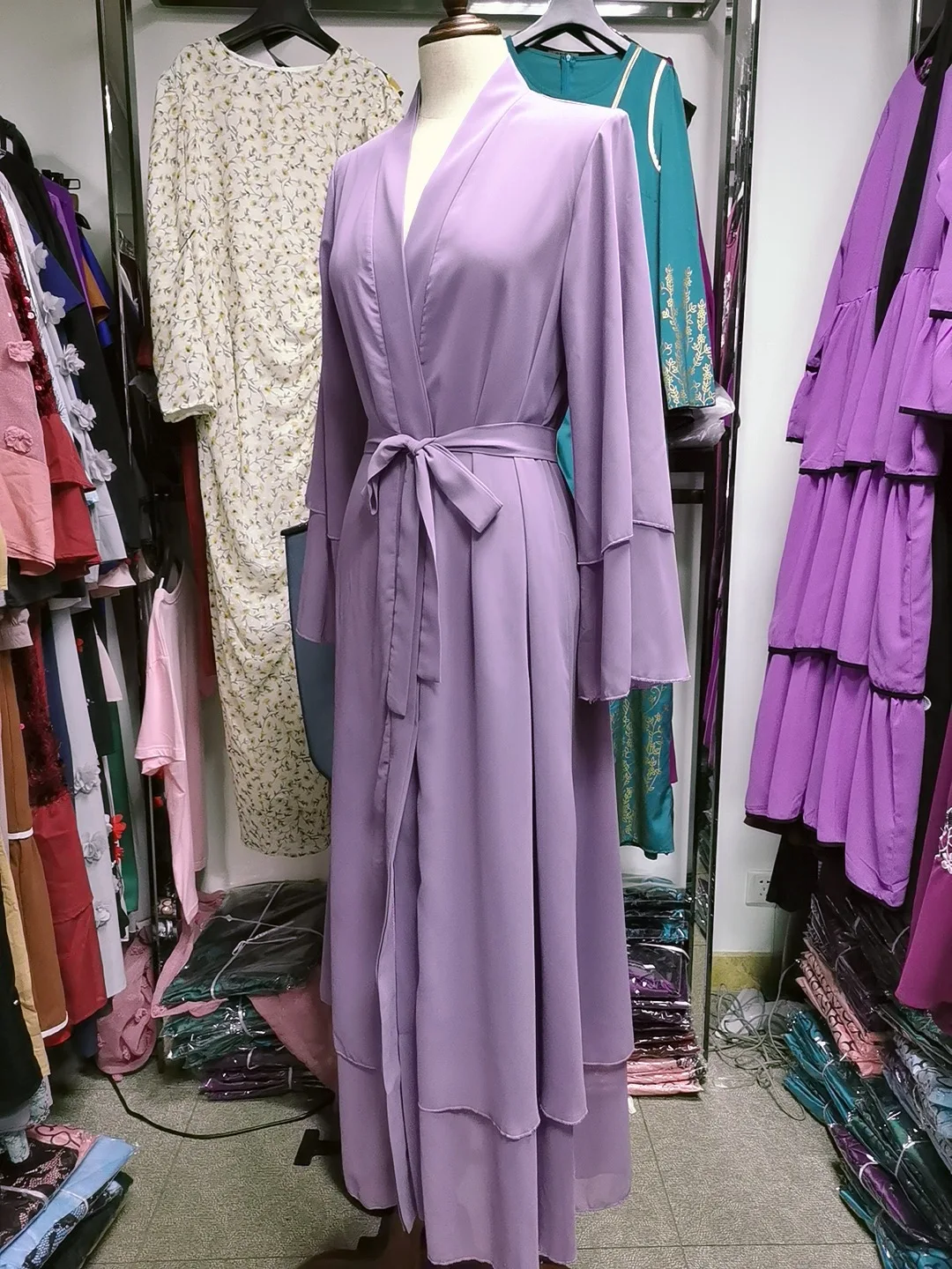 

Eid Ramadan Fashion Muslim Hijab Dress Kaftan Dubai Kimomo Abaya for Women Arabic Turkish Cardigan Robe Islamic Clothing 2021